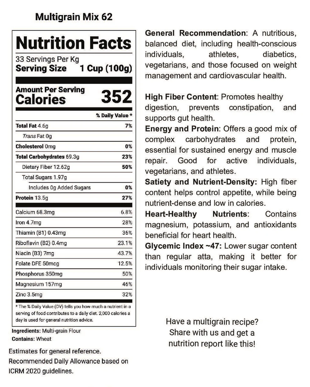 Multigrain Flour #62