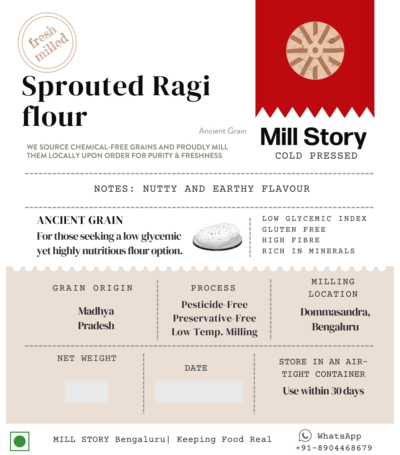 Sprouted Ragi Flour