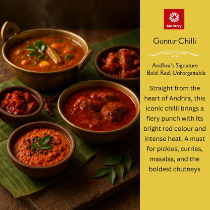 Guntur Red Chilli (Spicy): The Foundation of Andhra Cuisine
